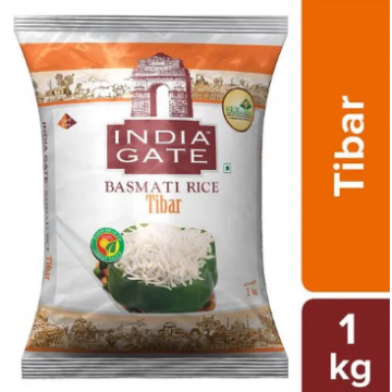 India Gate Basmati Tibar Rice 1kg