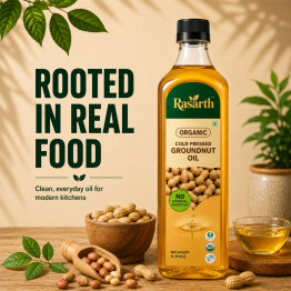 Rasarth Organic Cold Pressed Groundnut Oil 1Ltr