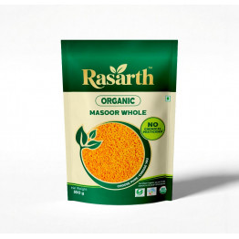 Rasarth Organic Masoor Whole 500gm