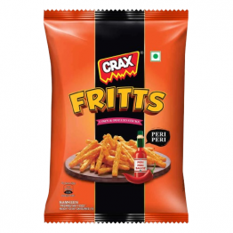 CRAX FRITTS CORN AND POTATO STICKS PERI PERI 59GM