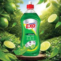 Exo Neem & Lime Anti Bacterial Liquid Dishwash Gel - 750ml