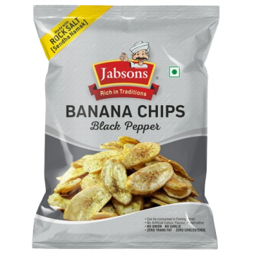 Jabsons Banana Chips Black Pepper 150gm