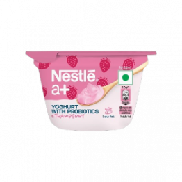 NESTLE A PLUS STRAWBERRY YOGHURT 90Gm