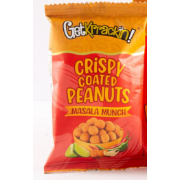 GET KRRACKIN CRISPY COATED PEANUTS MASALA MUNCH 20GM