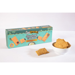 GET KRRACKIN SOURDOUGH CRACKERS ROSEMARY AND OLIVE FLAVOUR 150GM