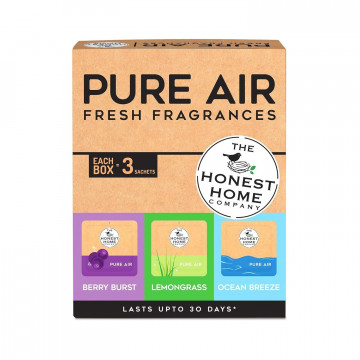 THE HONEST PURE AIR FRESH FRAGRANCES 3 SACHETS 30 GM