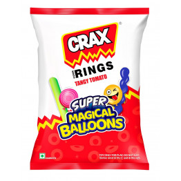 CRAX CORN RINGS TANGY TOMATO 57GM