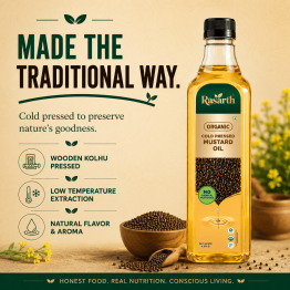 Rasarth Organic Cold Pressed Mustard Oil 1Ltd
